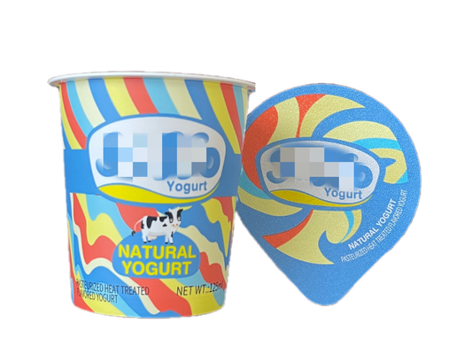 Plastik-Joghurt-Tasse mit individuell anpassbarem Logo und 125 ml Kapazität