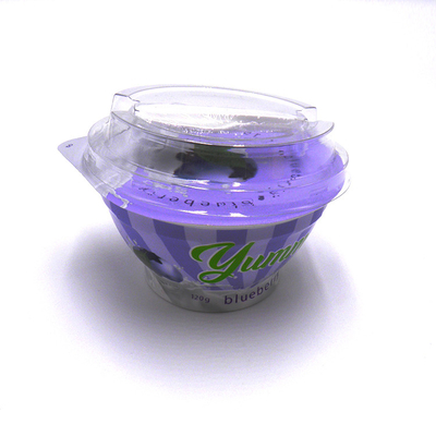 Verpackenschalen des Plastikjoghurts 120ml mit Deckelnahrungsmittelgradplastikschalengewohnheits-Plastikschalen