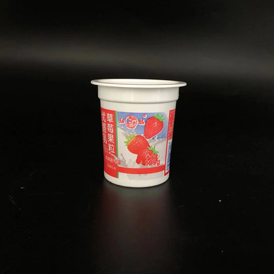 Plastikjoghurt-Schale Eco Oripack 4 Unze-Eiscreme, die mit Löffel verpackt