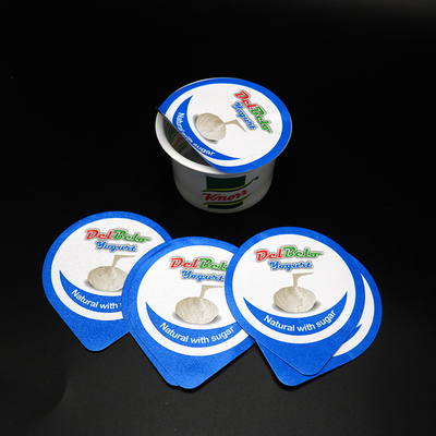 Jogurt-Folien-Deckel-vorgeschnittene Heißsiegel-Deckel-umweltsmäßigschützendes Oripack ODM blaue