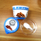 Nahrungsmittelgradkundengebundene Plastikjoghurt-Milchgetränkwegwerfschale mit Aluminiumfoliedeckel