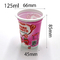 Schalen des Joghurts 125ml mit Deckelnahrungsmittelgrad-Plastikschalen für Nachtische