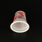 Plastikschalen 67-125ml mit Schalen-Miniplastikschalen des Logogefrorenen joghurts