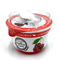Rote Jogurt-Topf-Schalen des Polystyren-200ml mit Aluminiumfolie-Deckel