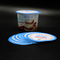 40 Jogurt-Folien-Deckel-Wegwerfrundung schnitt des Mikrometer-98mm vor PET Film