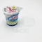 Behälter stellte Plastik-Schale des Jogurt-125g mit kundenspezifischem Psychiaters-Aufkleber ein
