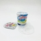 Behälter stellte Plastik-Schale des Jogurt-125g mit kundenspezifischem Psychiaters-Aufkleber ein