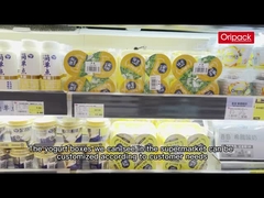 Plastikwegwerfjoghurt-Schale 120g IML 7,1 * 7cm für Nahrungsmittelspeicher